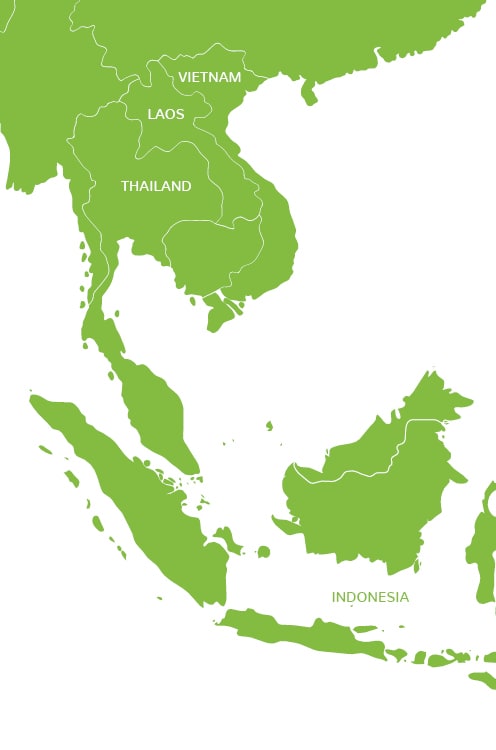 Occuhealth Client Map - Laos-Thailand-Vietnam-Indonesia